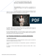 Las 7 Funciones de Un Asistente Administrativo Principales - Lifeder