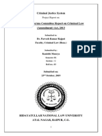 Justice J. S. Verma Committee Report On Criminal Law (Amendment) Act, 2013