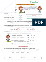 Diptongo, Triptongo y Hiato Palabras Según Su Acento 5to de Primaria