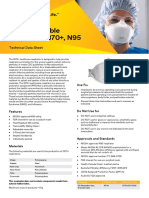 3M Disposable Respirator 1870+, N95: Technical Data Sheet