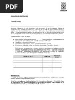 Solicitud de Cotizacion