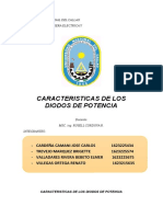 Caracteristicas Dispositivos Electrónicos de Potencia