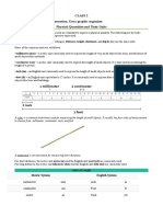 Class 2 Read and Summarize The Information. Use A Graphic Organizer. Physical Quantities and Their Units