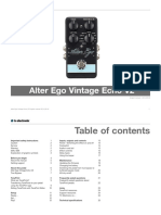 TC Electronic Alter Ego Vintage - Echo - v2 Manual English PDF