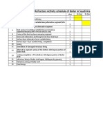 Refractory Activity Schedule of Boiler in Saudi Aramco Safania