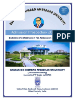 Bulletin of Information For Admission 2020 - 2021: (A Central University) (Accredited 'A' Grade by NAAC)