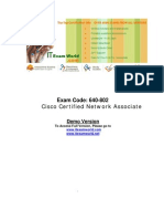 Exam Code: 640-802 Cisco Certified Network Associate: Demo Version