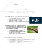 Symbiosis Quiz PDF