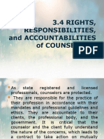 3.4 RIGHTS, Responsibilities, and Accountabilities of Counselors