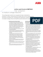 Transformer Protection and Control RET620