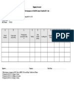 Shipping Document For The Purposes of MARPOL Annex II and The IBC Code