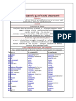 Adjectifs Tourisme