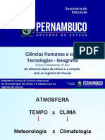 Os Diversos Tipos de Climas e A Relação Com Os Regimes de Chuvas