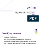 Unit Iii: Object Oriented Analysis