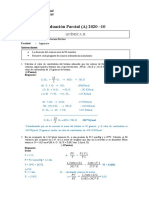 EVALUACIÓN PARCIAL QUÍMICA II 2020-10 Jueves