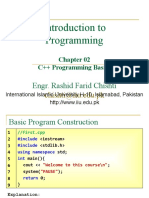 Introduction To Programming: Engr. Rashid Farid Chishti