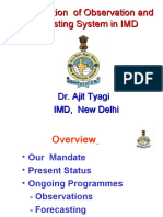 Modernization of Observation and Forecasting System in IMD