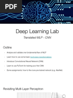 Deep Learning Lab: Translated MLP - CNN