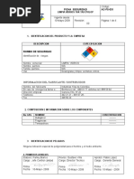 Hoja Seguridad Limpiavidrios Yp