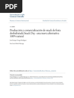 Producción y Comercialización de Snack de Fruta Deshidratada Snac