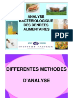 Analyse Bacteriologique Des Denrees Alimentaires