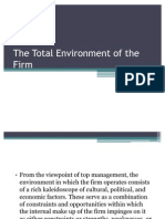 The Total Environment of The Firm