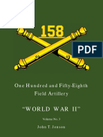 158th Field Artillery Volume Number 3 World War II