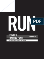 12-WEEK Training Plan: For Advanced Runners Training For A Half Marathon