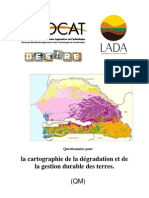 Cartograohie Dégradation Sols SENEGAL