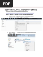 Manual de Instalación de OFFICE