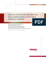 Analysis of Via To Via Crosstalk For Single Ended Signals in The Time & Frequency Domains PDF