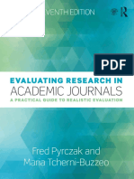 Evaluating Research in Academic Journals PDF