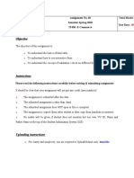 Objective: Assignment No. 02 Semester Spring 2020 IT430: E-Commerce Total Marks: 15 Due Date