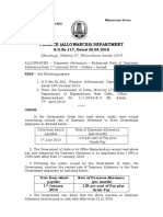 Finance (Allowances) Department: G.O.No.117, Dated 20.04.2016