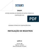 SINAPI CT LOTE2 AGUA FRIA REGISTROS v008