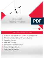 CISA Exam Passing Principles: ISACA Series