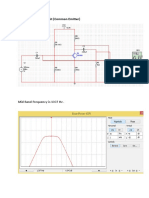 Schematic of BJT Circuit (Common Emitter) : Mid Band Frequency Is 1007 HZ