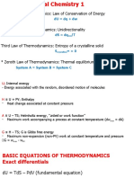 First Law of Thermodynamics: Law of Conservation of Energy: Du DQ + DW