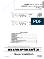 Service Manual: - CD6000 / CD6000OSE