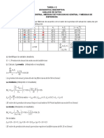 Tarea # 2 Medidas de Posicion Central y Medidas de Dispersion