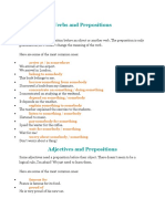 Verbs and Prepositions