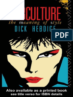 Subculture The Meaning of Style by Dick Hebdige PDF