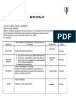 Matriz de Taller