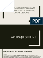 Crearea Documentelor Web Cu Ajutorul Aplicațiilor Off/ Online Dedicate