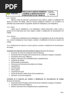 3.2 Inducción A Nuevos Ingresos y Cambios o Modificación de Tareas - Puestos de Trabajo