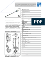 Rectilinear Displacement Transducer For Mounting Inside Hydraulic Actuators