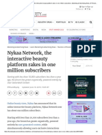 Brand Building - Nykaa Network, The Interactive Beauty Platform Rakes in One Million Subscribers, Marketing & Advertising News, ET BrandEquity