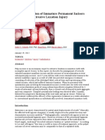 Revascularization of Immature Permanent Incisors After Severe Extrusive Luxation Injury