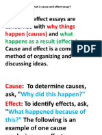 What Is Cause and Effect Essay