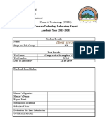 Zheer Nawzad: Concrete Technology (CE205) Concrete Technology Laboratory Report Academic Year (2019-2020)